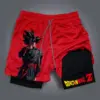 Dragon Ball Super Licensed Shorts 2025 - Japanese Anime Breathable Quick-Dry Beach Pants, Retro Y2K Hip Hop Style 2