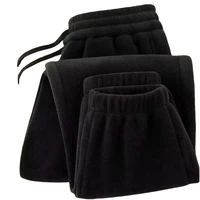 Men's Fce Lined Thiened Autumn Winter Long Pants Youth Students Warm Double-sided Velvet Loose Fit Trousers Casual Sle