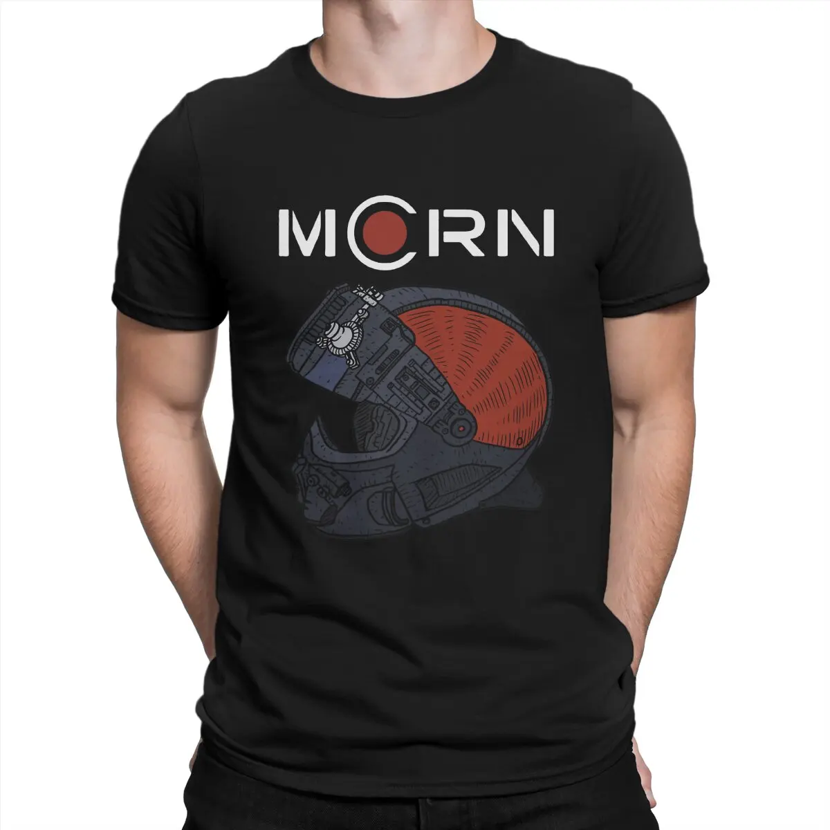 

Мужская футболка Martian Marine Corp, свободная одежда из чистого хлопка, модная футболка с коротким рукавом и круглым вырезом, футболки 4XL 5XL