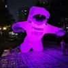 Suspended Inflatable Astronaut With LED Lights Advertising Spaceman Giant Space Man Cartoon Decoration For Outdoor Display 2
