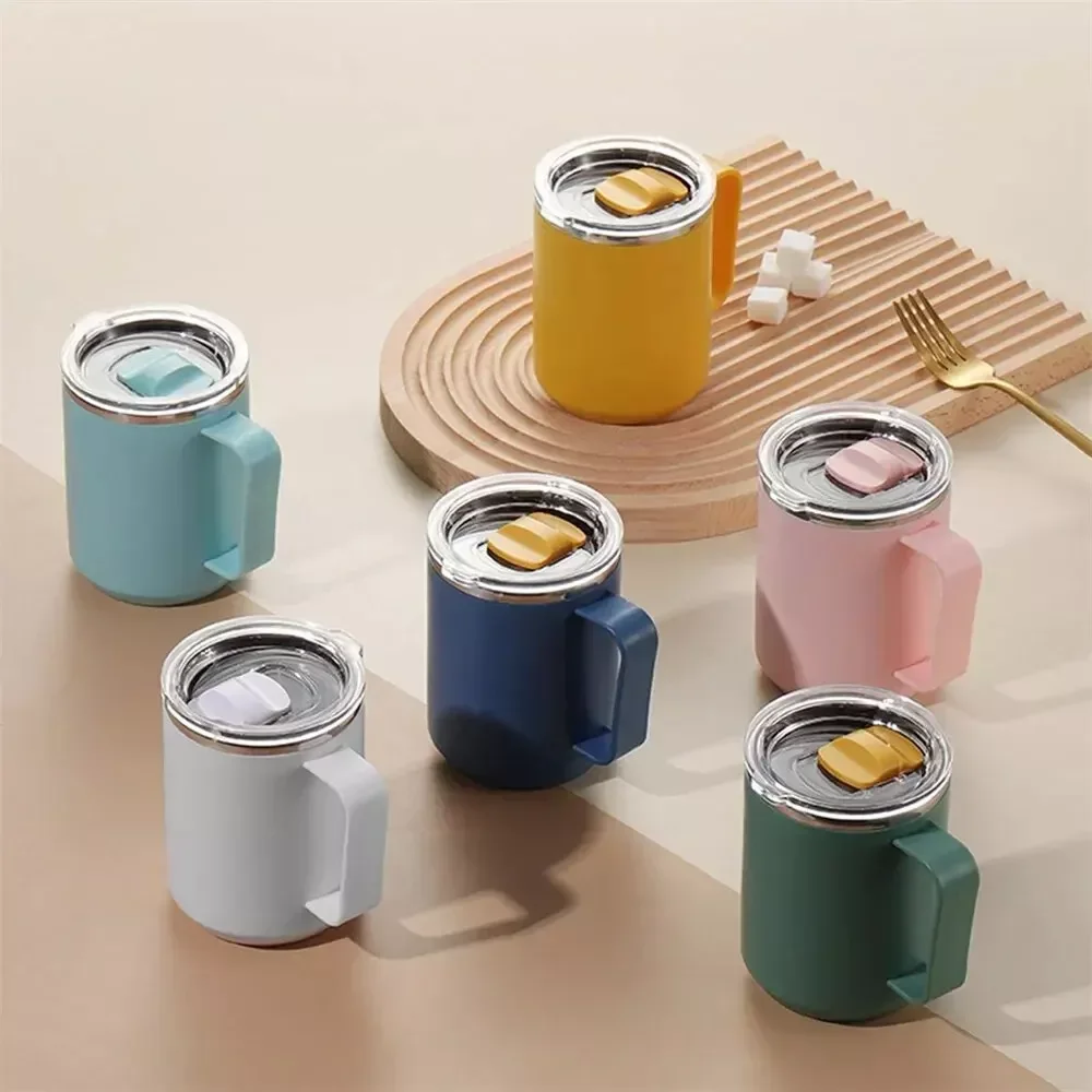 450ML Stainless Steel Insulated Cup Latte Cup Water Bottle Double Layer Large Capacity Portable Vacuum Insulation Insulated stainless steel cups, stainless steel cup, stainless steel mug, water cup
