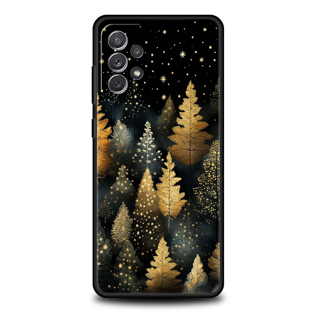 Luxurious Gold Foil Art Phone Case - Elegant Soft Shell Design