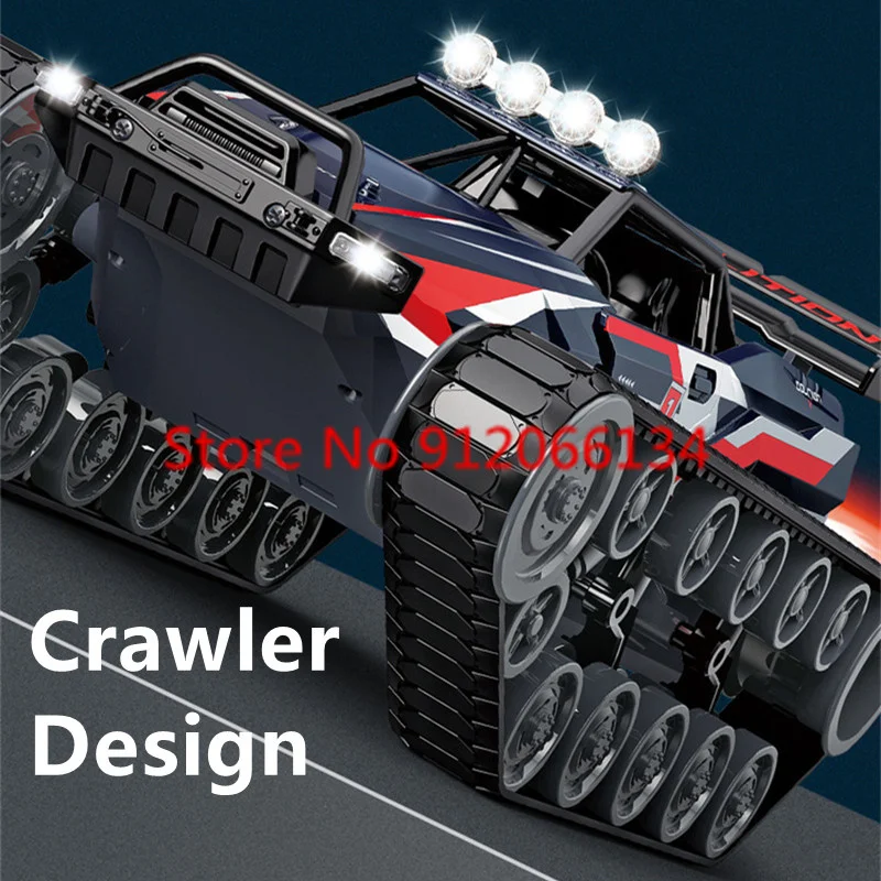 1:12 Large 4WD Remote Control High Speed Off RoadTruck 2.4G Alloy Skeleton Brightness Lighting Spray Crawler RC Climbing Car Toy 5