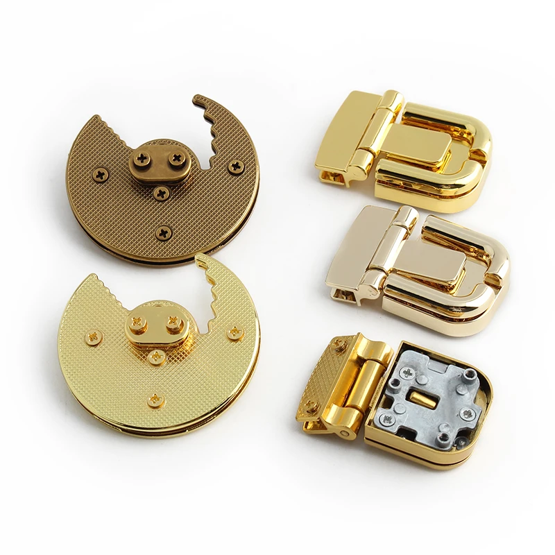 5-20Sets Moon,Cat Shape Metal Press Lock Turn Locks For Luggage Bags Handbag Purse Clasp Closure Custom Twist Lock Accessories