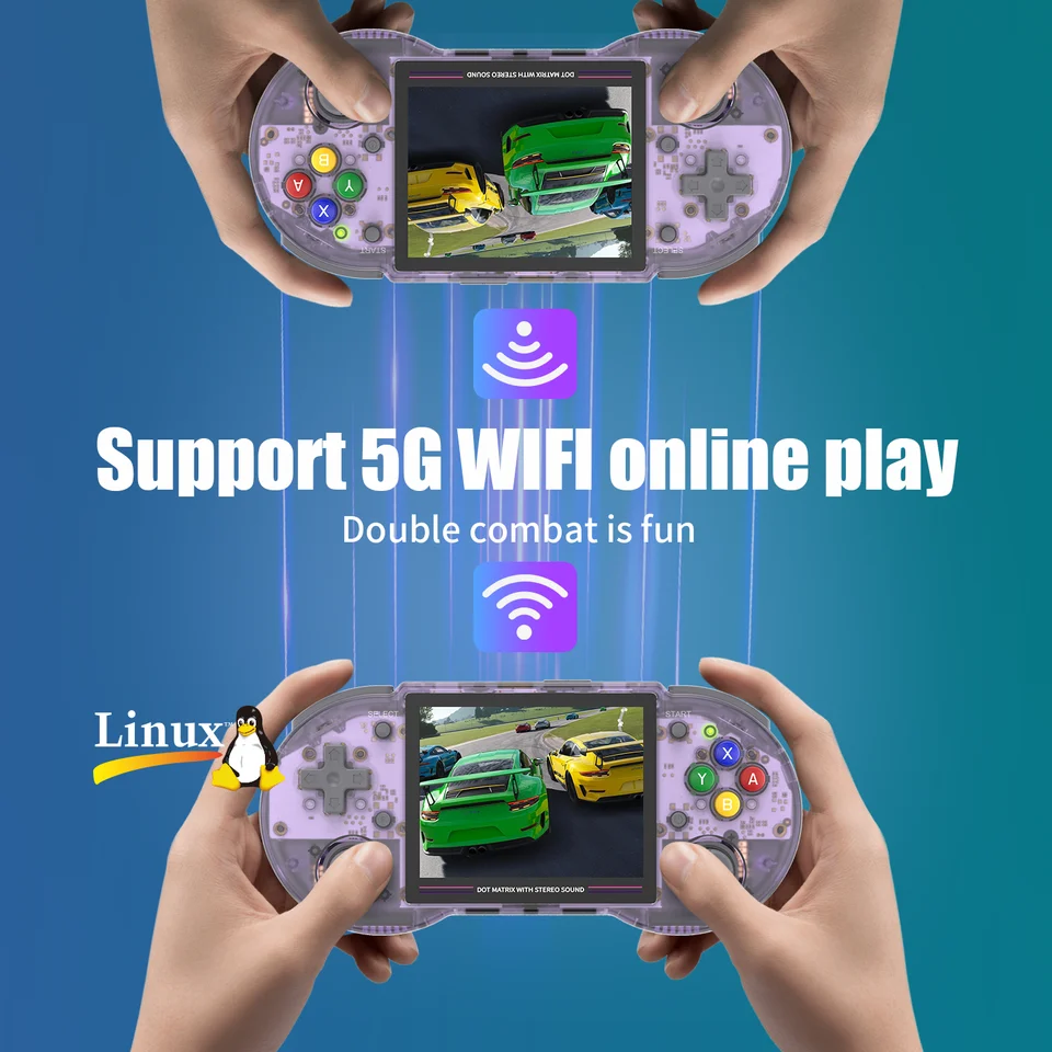 ANBERNIC-RG353psポータブルコンソール,3.5インチIPSスクリーン
