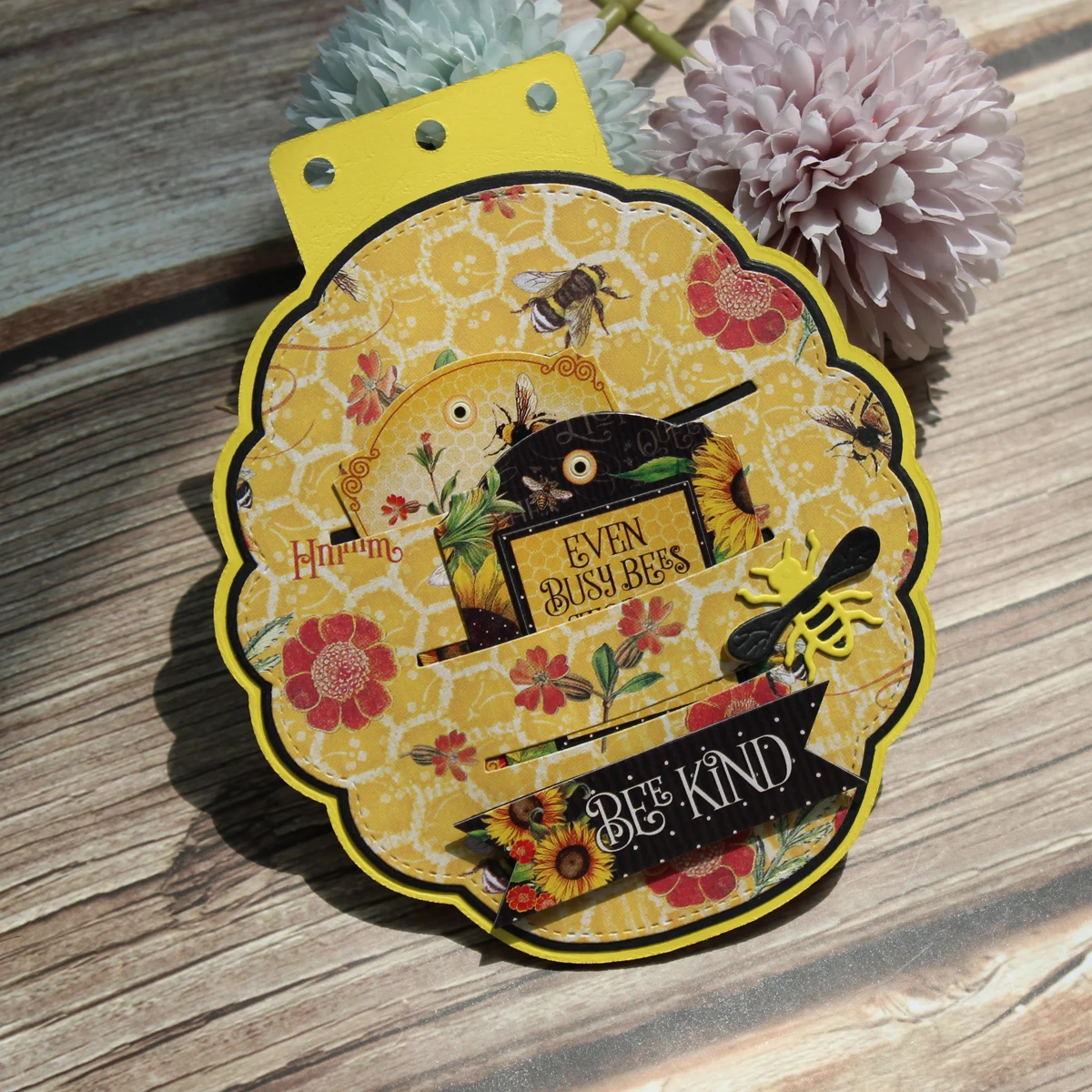 KSCRAFT 벌집 미니 앨범 금속 절단 다이 스텐실 DIY 스크랩북 장식 엠보싱 DIY 종이 카드