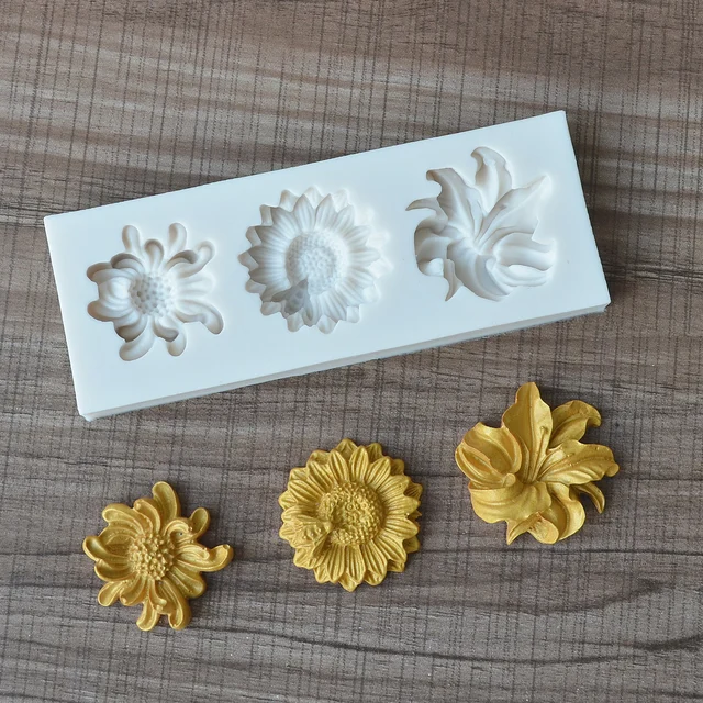 Mini Virág Szilikon Penész Fondant Torta Csokoládé Születésnapi Dekorációs Szerszámok - Image 2