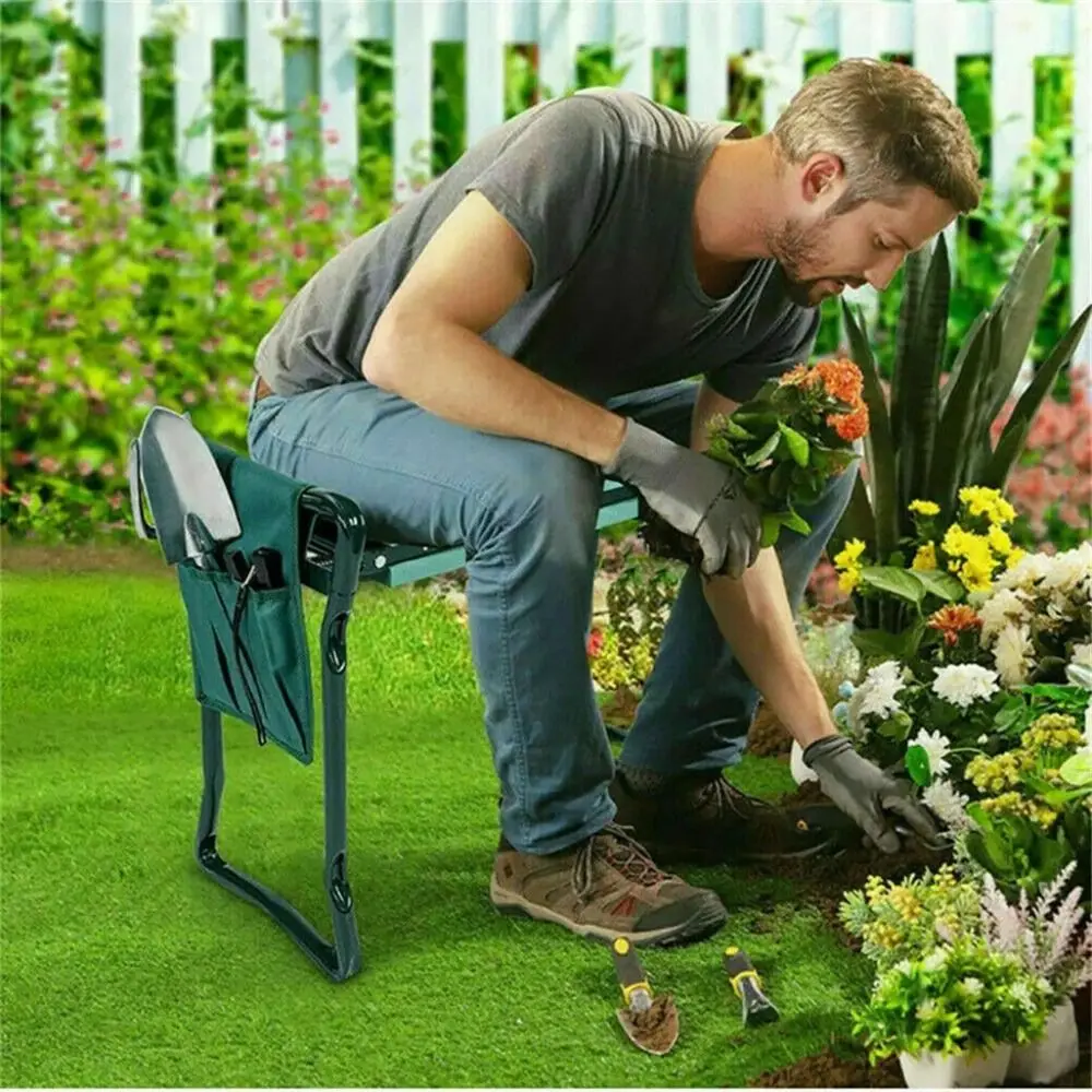 Foldable Garden Kneeler Portable Soft Cushion Garden Kneeling Bench Stool Seat Pad knee protection pad