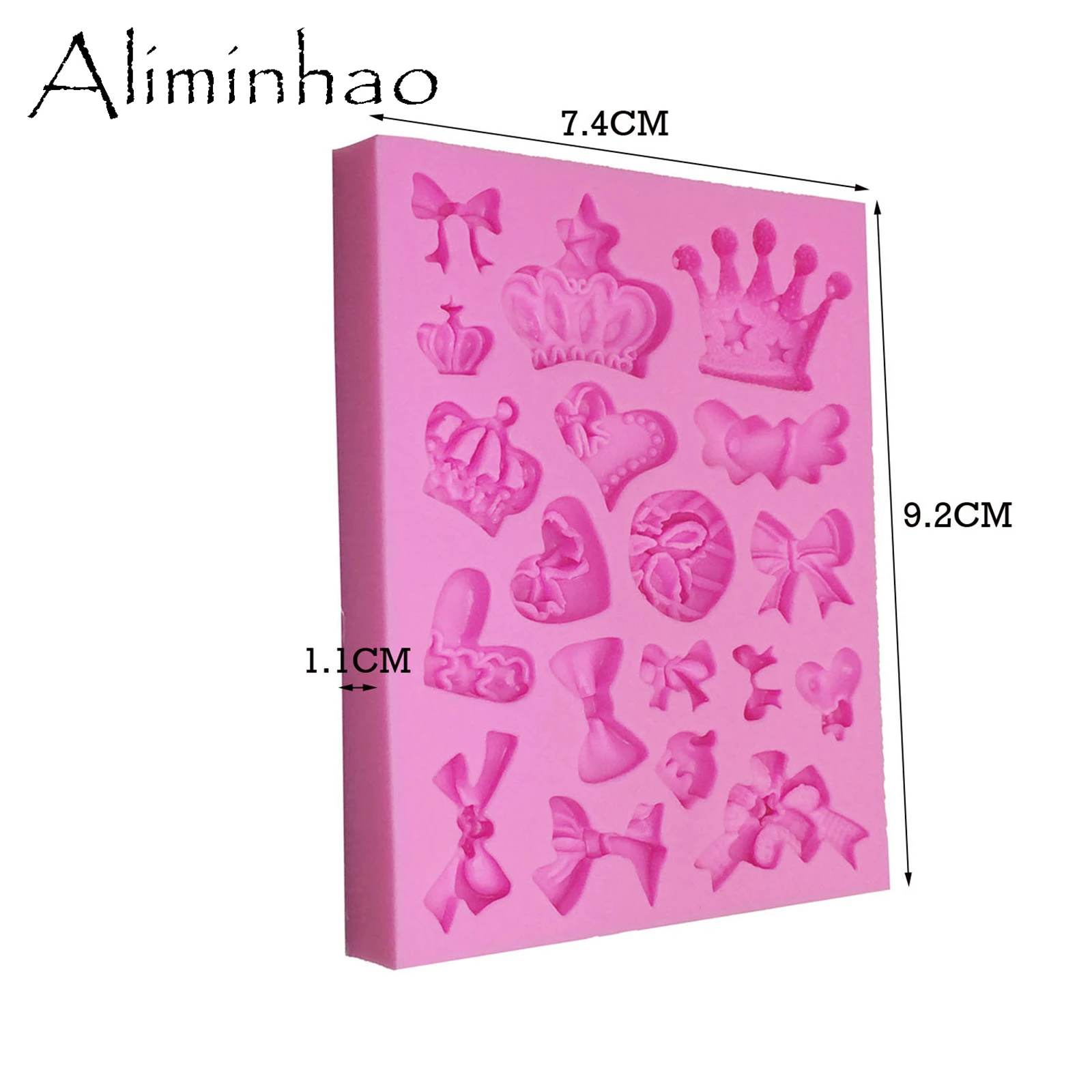 B0182 Silikon Polymer Clay Fondant Formen Bogen Form für Kuchen Dekoration Gum Paste Schokolade Form verschiedene Größen – Detail 12
