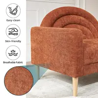 31.5" Chaise Lounge Chair Indoor with Right Armrest, Upholstered Furniture Linen Sofa Bed, Modern Sleeper Couch,, Customized 3