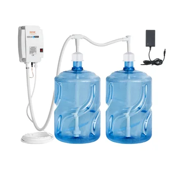 SucceBuy 2x5Gal Bottled Water Dispenser Pump System Dispensing System Auto Electric Water Dispenser Double-Pipe Water Jug Pump 1