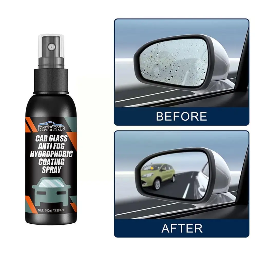 Water Repellent Spray Anti Rain Coating For Car Glass Hydrophobic Anti-rain Car Liquid Windshield Mirror Mask Auto Polish K W0Y7