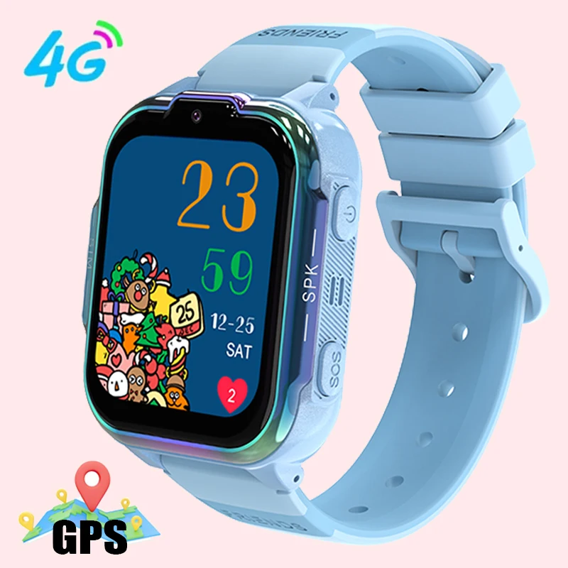 New 4G Kids Smart Watch GPS WiFi Position Video Call Phone Sound Recording Children Smartwatch Call Back Monitor Alarm Clock LBS 8