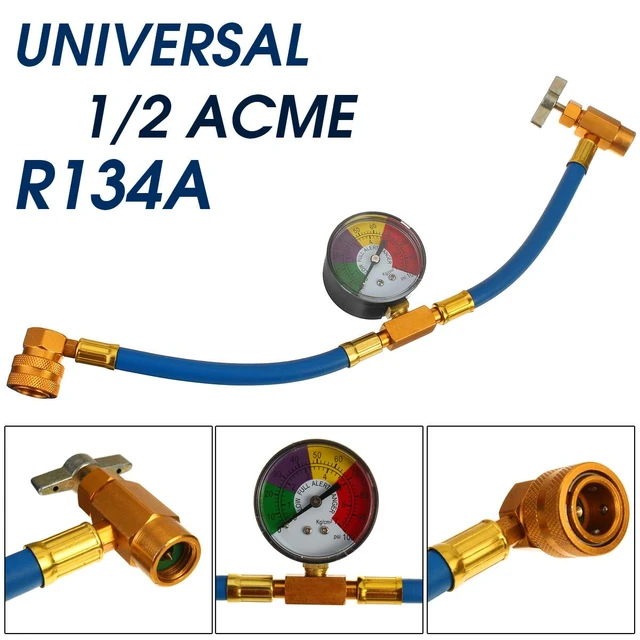 Kältemittel-Nachfüll rohr Klimaanlage Kältemittel-Lades ch lauch mit  Manometer für Auto r134a Kältemittel-Füll werkzeug - AliExpress