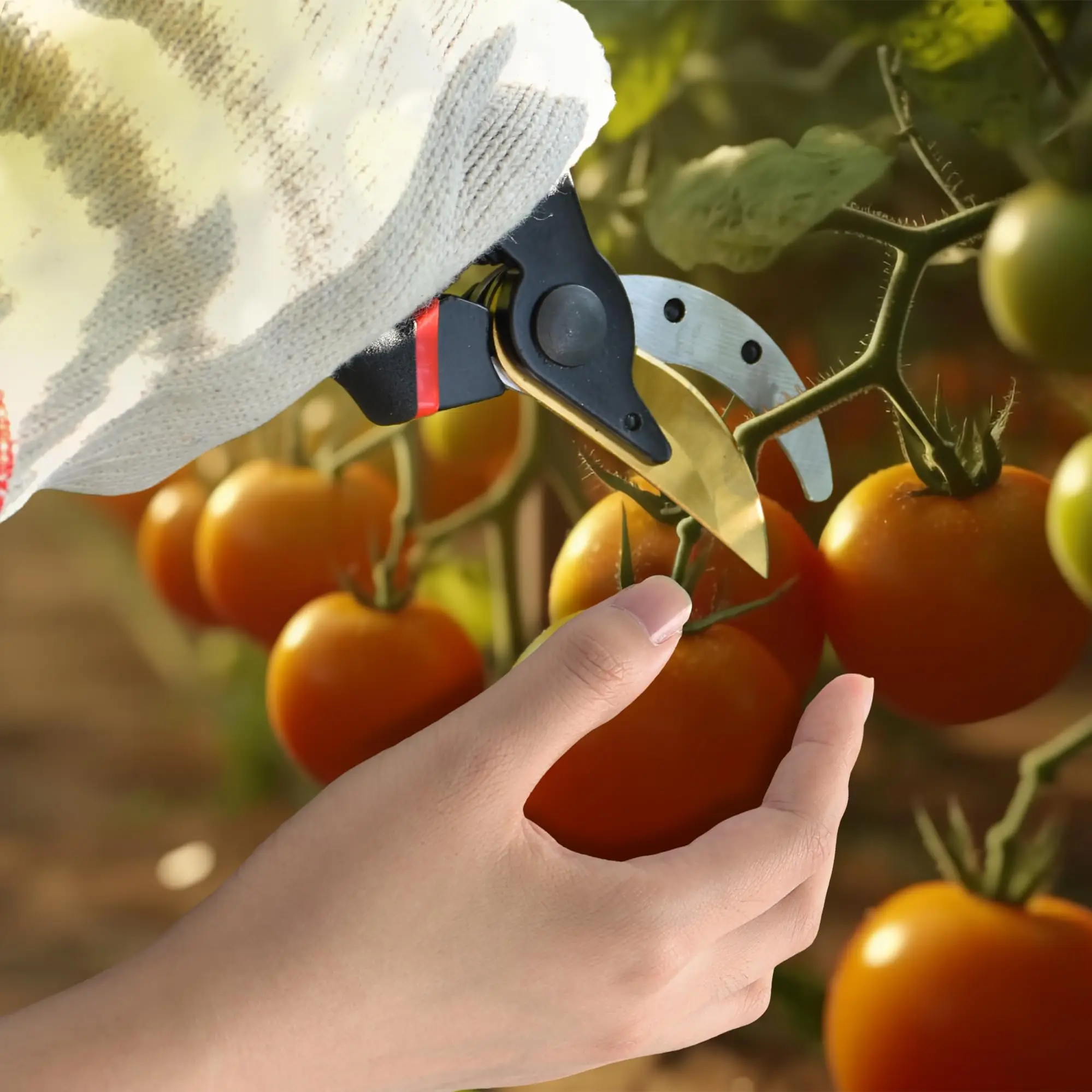 라포드 다용도 헤비듀티 정원용 가위, 부드러운 쿠션 그립, 나무, 장미 및 기타 식물의 가지치기에 적합