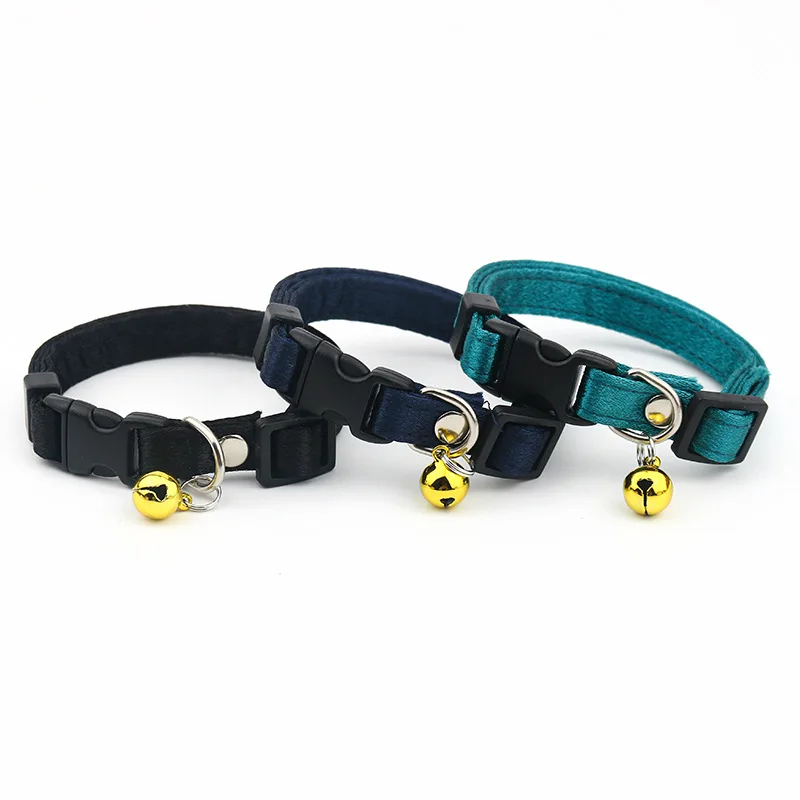 Cat Collar,Cotton Breakaway with Bell,Safety Buckle Wedding Cat Collar for Girl Boy Cats and Small Dogs,Adjustable Pet Supplies 2