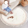 Bedroom Carpet Children's Bedside Floor Mat Round Pink Cute Girl Home Decoration Rug Machine Washable Carpets Kids Rugs 침실 카펫 3