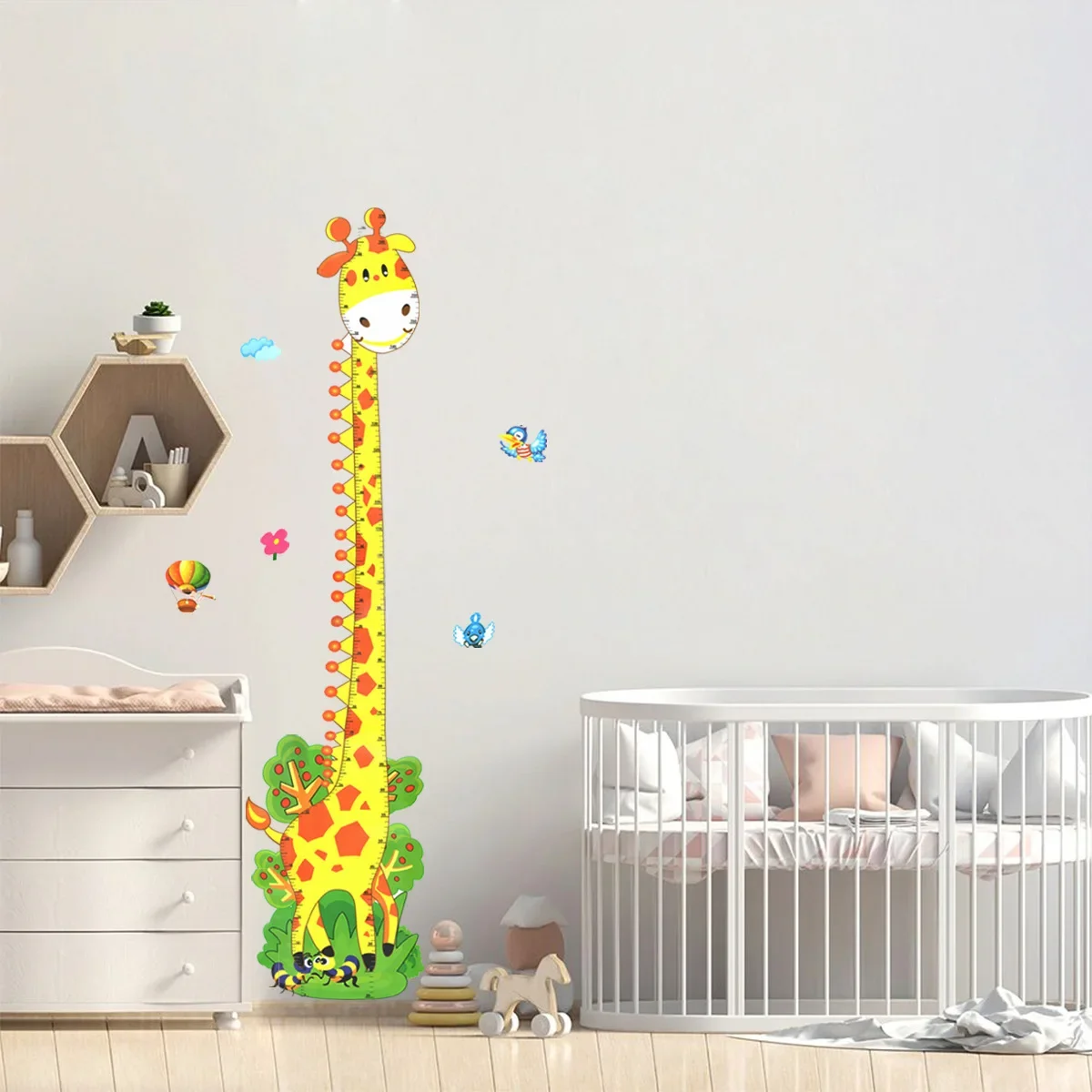 

Giraffe Growth Chart Wall Stickers for Kids Cartoon Height Measurement Children Ruler Nursery Boy Room Decor Home Art Tracker