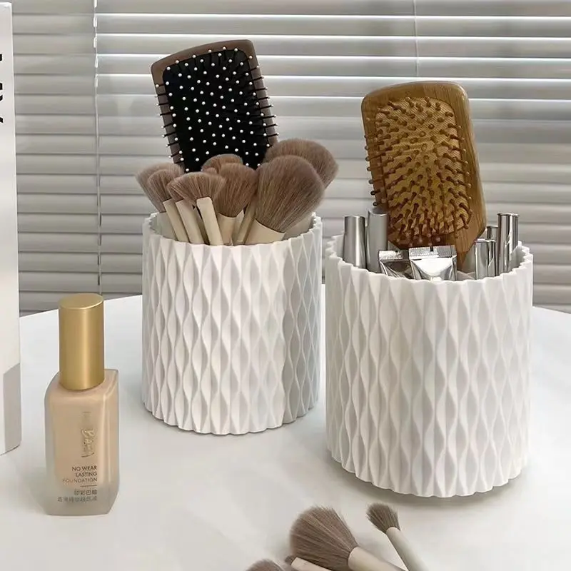 

Rotating Makeup Brush Storage Tube Cosmetics Storage Box Table Top Pen Holder Lipstick Eyeshadow Shelf Eyeshadow Brush Bucket