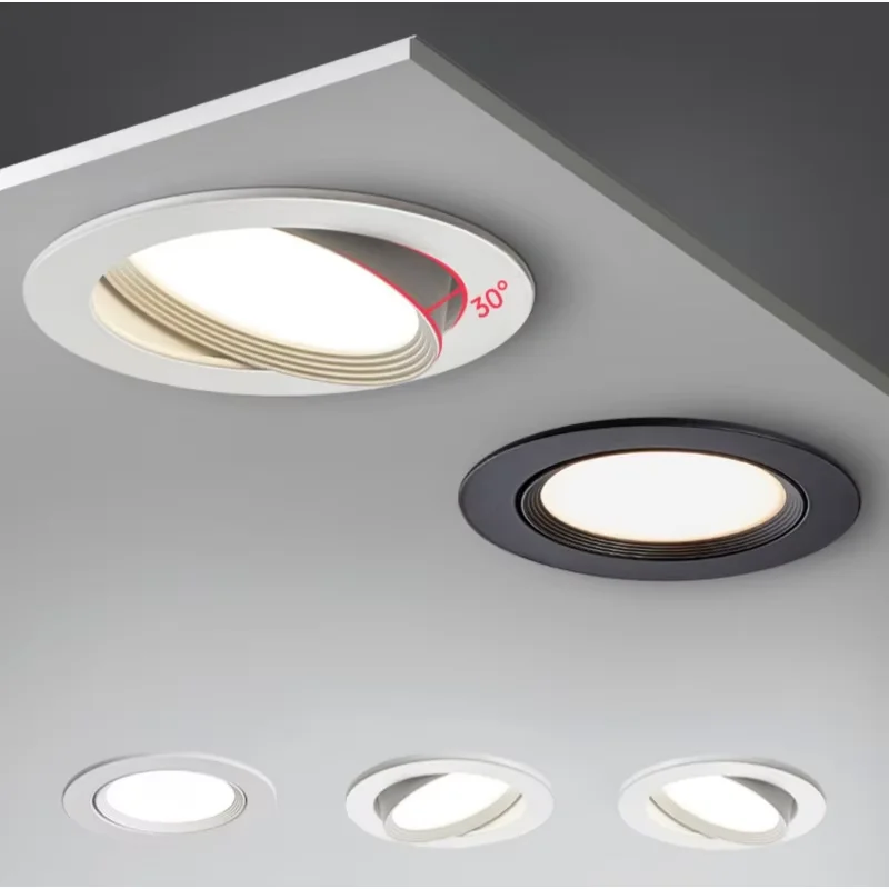 Anti-glare Led Downlight led downlight recessed ceiling spotlight Dimmable AC220V 110V Recessed Led Ceiling Light Aluminum COB CEIL LIGHT Spot lamp