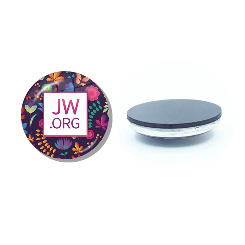 JW.ORG 하나님의 증인 냉장고 자석 30MM 유리 카보 숑 자석 냉장고 스티커 참고 홀더 홈 장식 선물