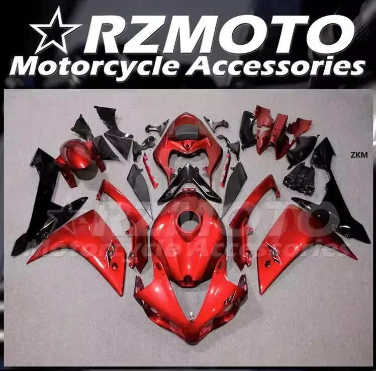 

4Gifts New ABS Motorcycle Fairings Kit Fit For YAMAHA YZF-R1 2007 2008 07 08 R1 Bodywork Set Custom Black Red