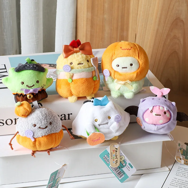 

Sumikkogurashi Cute Plush Halloween Doll Kawaii Fluffy Soft Stuffed Toy Backpack Pendant Adorkable Schoolbag Decoration Kid Gift