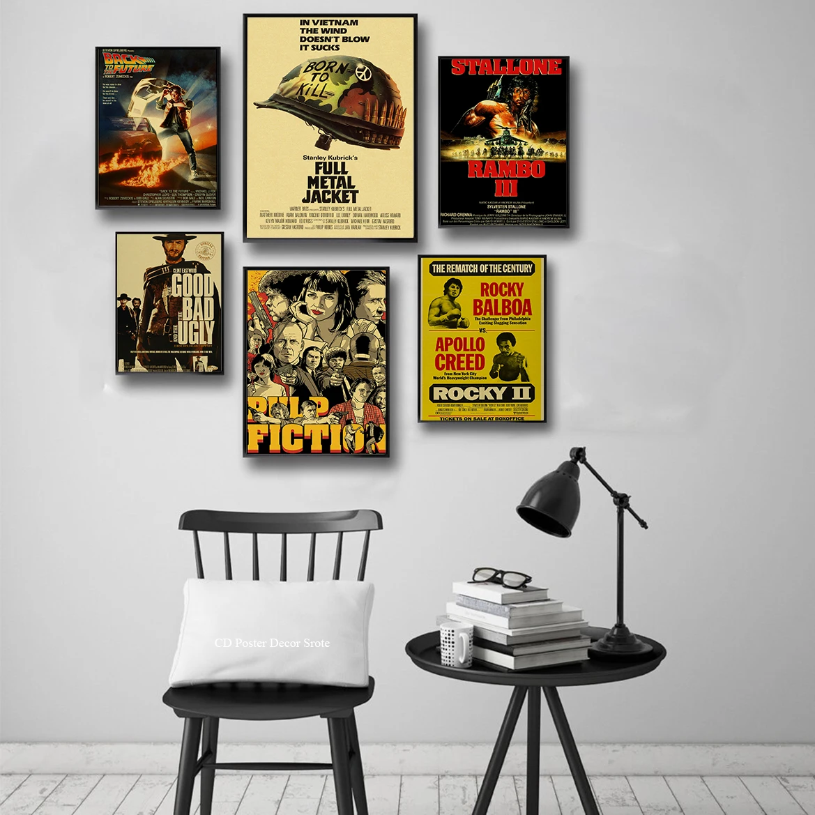 Classic Movie Poster Old Film Series Kraft Paper Posters DIY Vintage Home Room Bar Cafe Cinema Decor Aesthetic Art Wall Painting