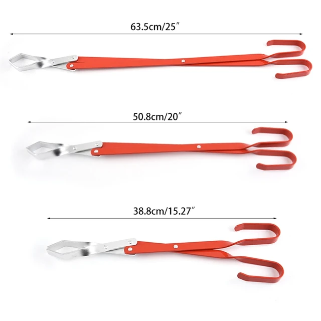 Rönkök Kandalló Póker Fa Fogók Bbq Faszén Fogó Grill Kemping Tűz Pit Szerszám Gödrök Kiegészítők Megerősített S14 21