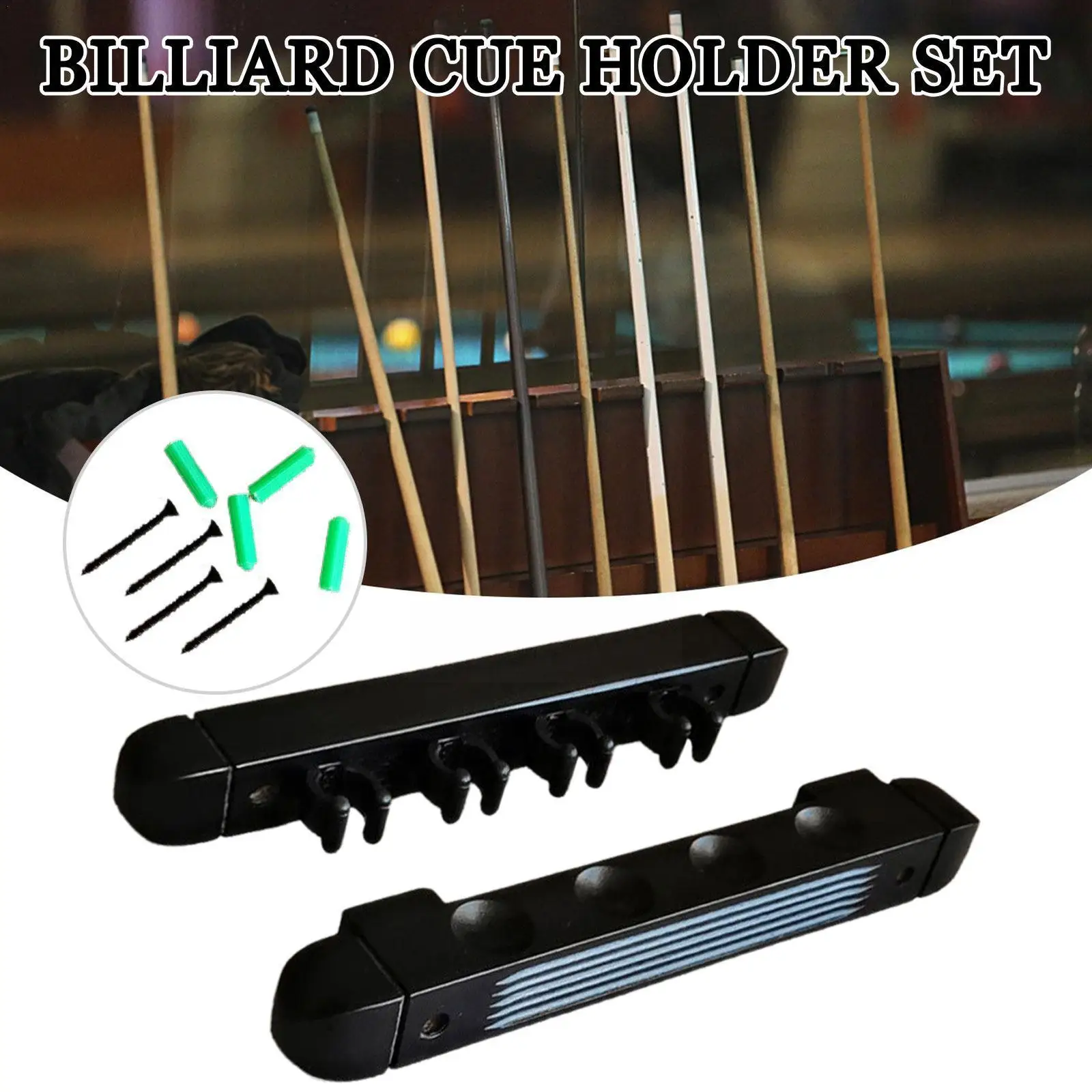 

Billiard Pool Snooker Table Wall Mount Hanging Professional Holder Sticks Wood Rack 6 Cue Snooker Billiards Accessories C4f3