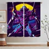 Evvangelionn Lace Curtains for Living Room Kitchen Curtains Salon 2 Cheap Pieces Blind Tulle in Kitchen Blackout Curls Tentacles 1