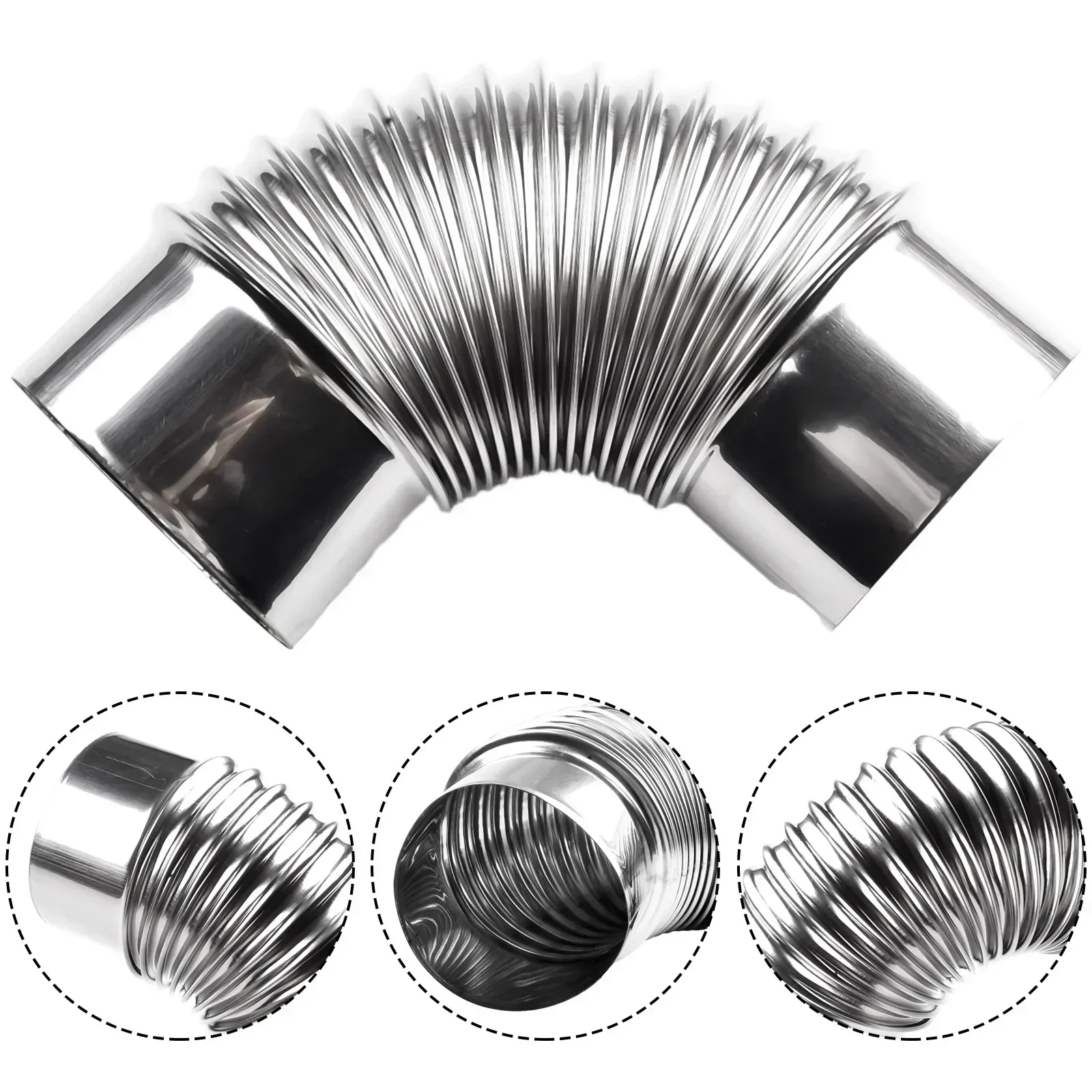 Elbow Chimney Pipe Stainless Steel Multi Flue Stove Pipe Outdoor Camping Chimney Liner Heater Exhaust Connector For Duct Pipe Connector