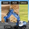 HUINA RC Excavator With Light 1558 Remote Control Car Alloy 11CH 1/18 Crawlers Engineering Vehicle Toys As Boy Gift TH20315-SMT8 4