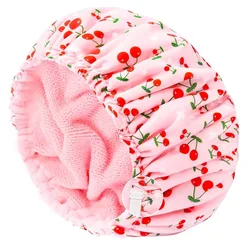 Waterproof Adjustable Women’s Shower & Sleep Hair Bonnet (1PC Pink)