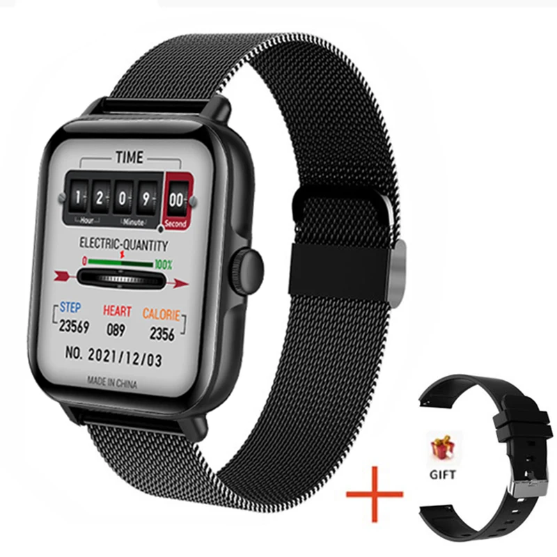 2022 New Bluetooth Answer Call Smart Watch Men Full Touch Dial Call Fitness Tracker IP67 Waterproof 