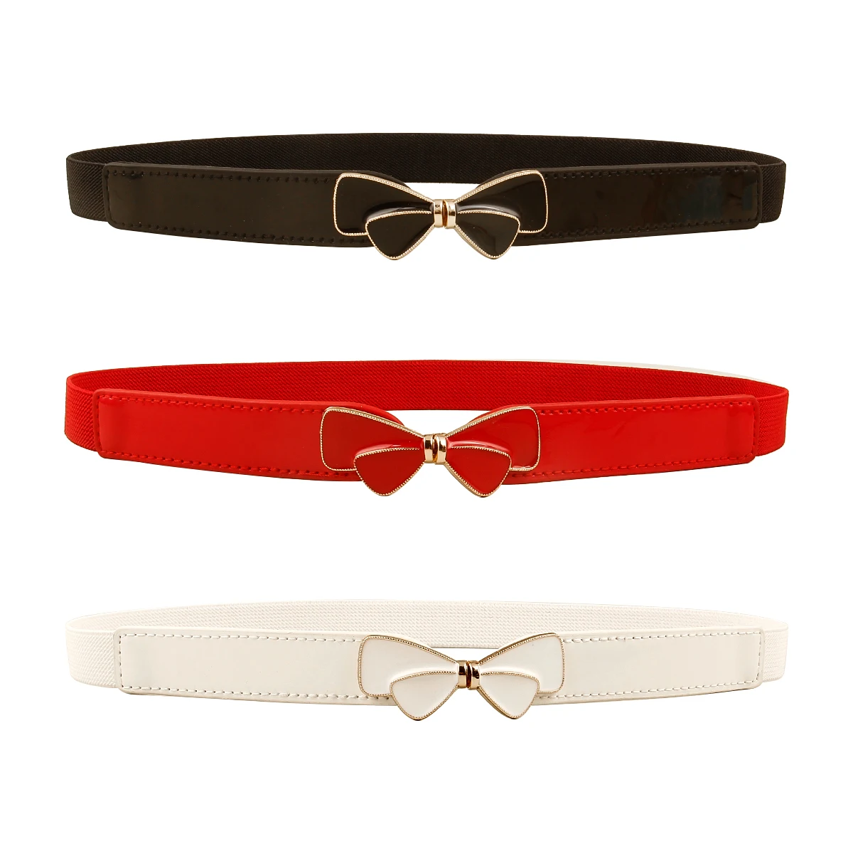 Narrow women's belt for women's dresses, trendy elastic belts, waist belt, waist belt.