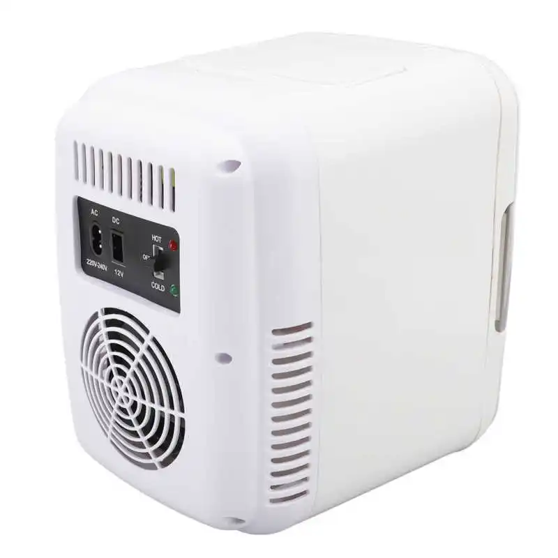 4L Portable Car Refrigerator Large Capacity Small Size Food Grade Liner Cooler Warmer Mini Fridge for Dormitory Home Office 4