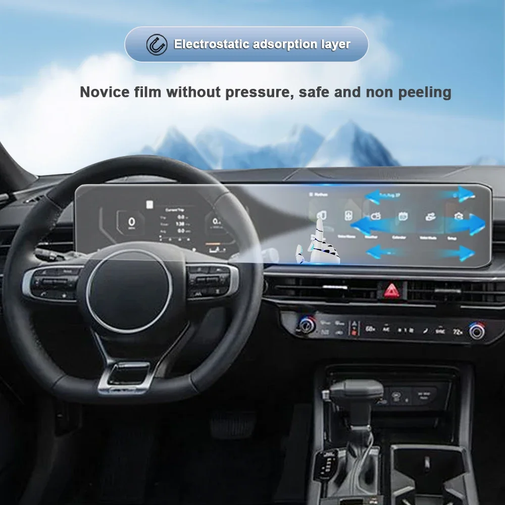기아 K5 DL3 2024-2026 무광 눈부심 방지 스크린 보호필름 콘솔 GPS 네비게이션 LCD 스크린 TPU 필름 스크래치 방지 PPF