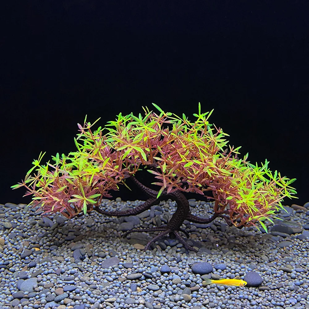 NEW 1PC Fish Tank Simulation Welcome Pine Landscaping False Tree Imitation Water Plant Aquarium Ornament DIY Fish Tank Decor
