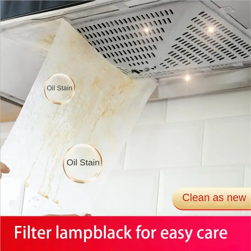 1/5PCS Oil-proof Filter Range Hood Anti-oil Filter Household Kitchen Accessories Oil-absorbing Cotton Quick Cleaning Kitchen