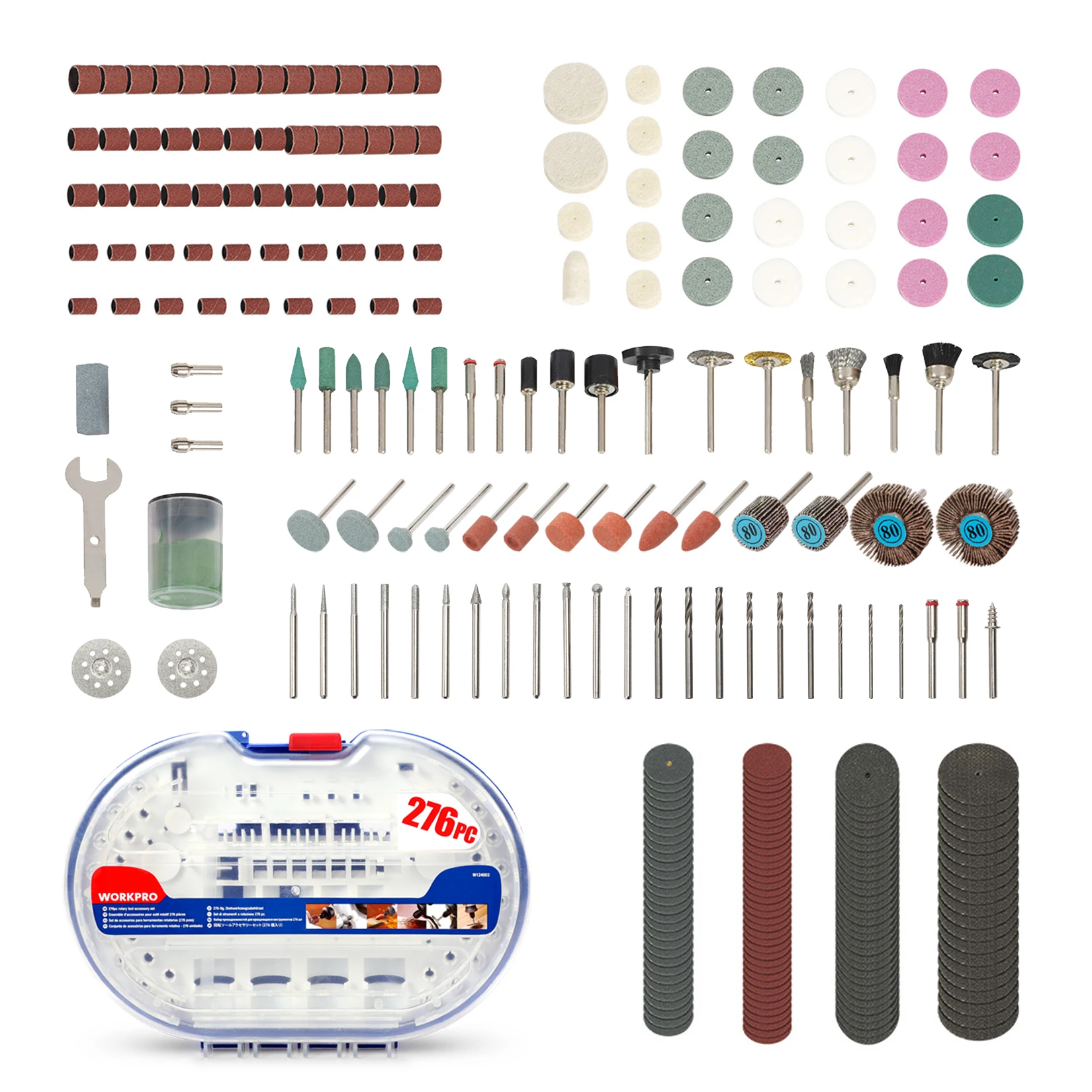 310pcs Mini Drill Accessories Kit Abrasive Rotary Tool Accesorios Bits Blades Discs Set For Dremel Sanding Cutting Grinding