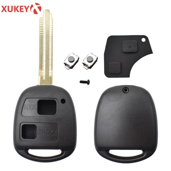 Sostituzione Chiave dell'automobile Chiave A Distanza Della Copertura Borsette Per Toyota Corolla Camry Prado Land Cruiser Con Chiave Pulsante Interruttore Pad 2 bottoni