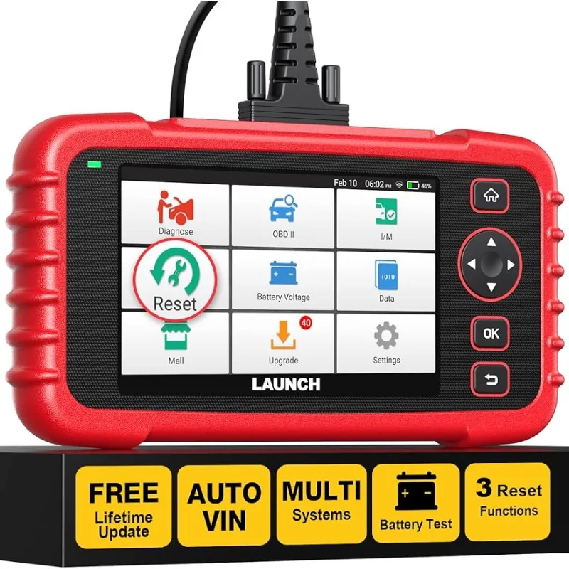 

LAUNCH CRP123X Elite Lifetime Free Online Update scan Tool, SAS Calibration/Throttle Reset/Oil Reset OBD Scanner Diagnostic Tool