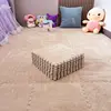 10Pcs 30*30CM Creative Plush Puzzle Foam Floor Mat Puzzle Carpet Warm Playmat Interlocking Exercise Tiles Fluffy Area Rugs 6