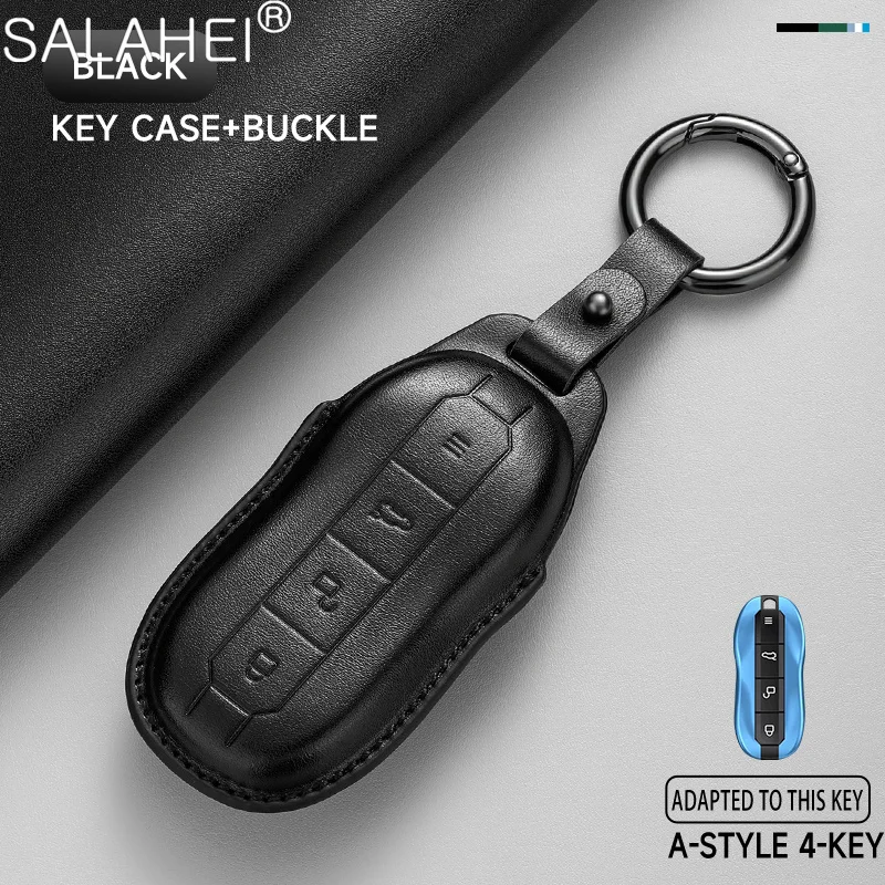 Leather Car Key Case for Xiaomi SU7 2024 Max Induction Card NFC
