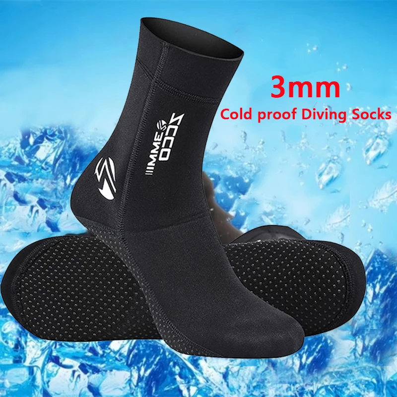 New 3MM Neoprene Super Elastic Diving Socks Cold-proof Anti Slip Adult Warm Diving Fins Swimming Snorkeling Wetsuit