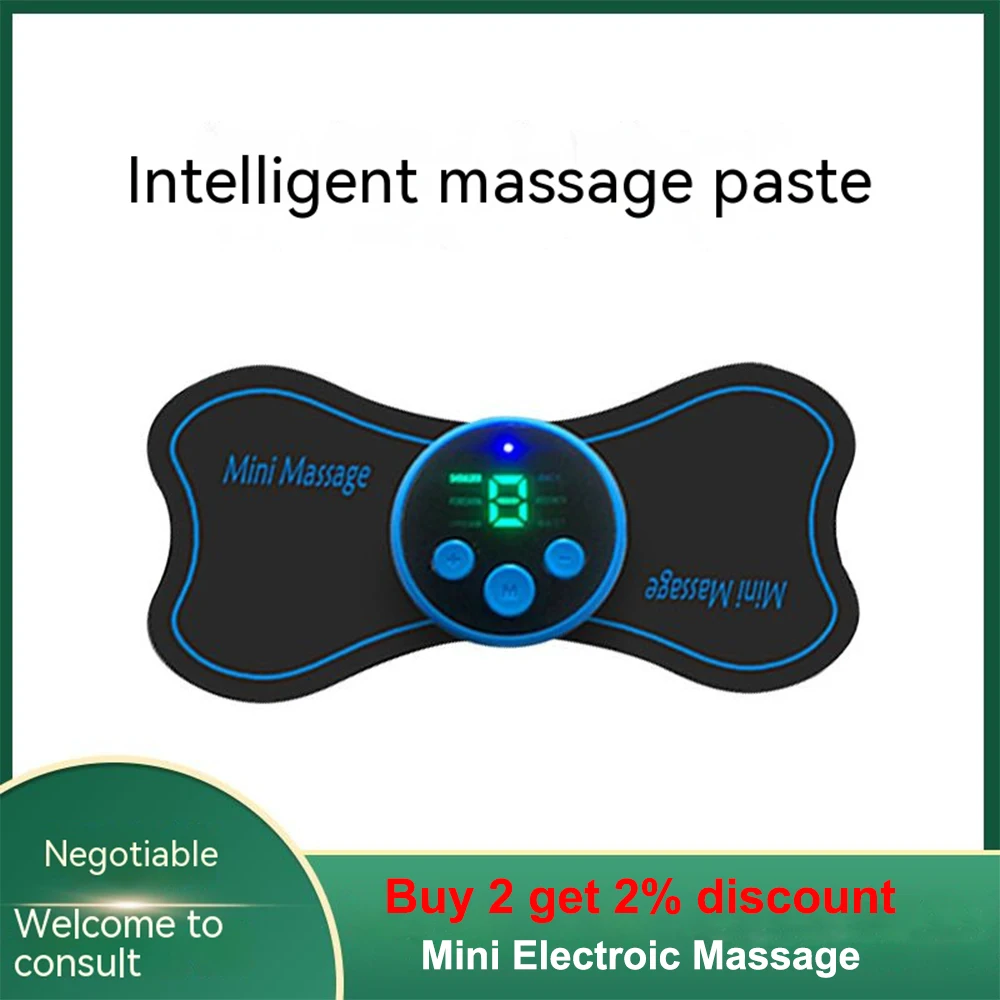 

Portable Mini Ems Neck Massager Ulse Cervical Back Muscle Pain Relief Spine Massage Micro-Current Pulse Body Massager Patch