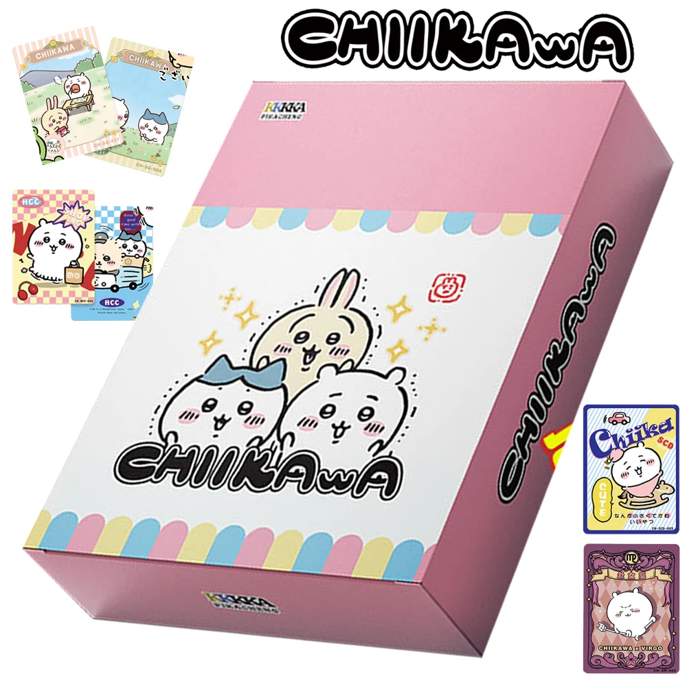 

Оригинальная карта Chiikawa для детей, милый персонаж из мультфильма Q-версии Usagi Hachiware, ограниченная игра, коллекционная карточка, рождественские подарки