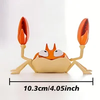 A New Creative Crab Pen Holder in the Shape of a Weightlifting Crab, a Gift Stationery Item Suitable for Home Exhibitions, Parties, Store Windows, Offices, Tables, Etc., and Is Perfect for Offices, Homes, Parties, and Family Exhibitions, as Well as Party Gifts | Fun Design | 5