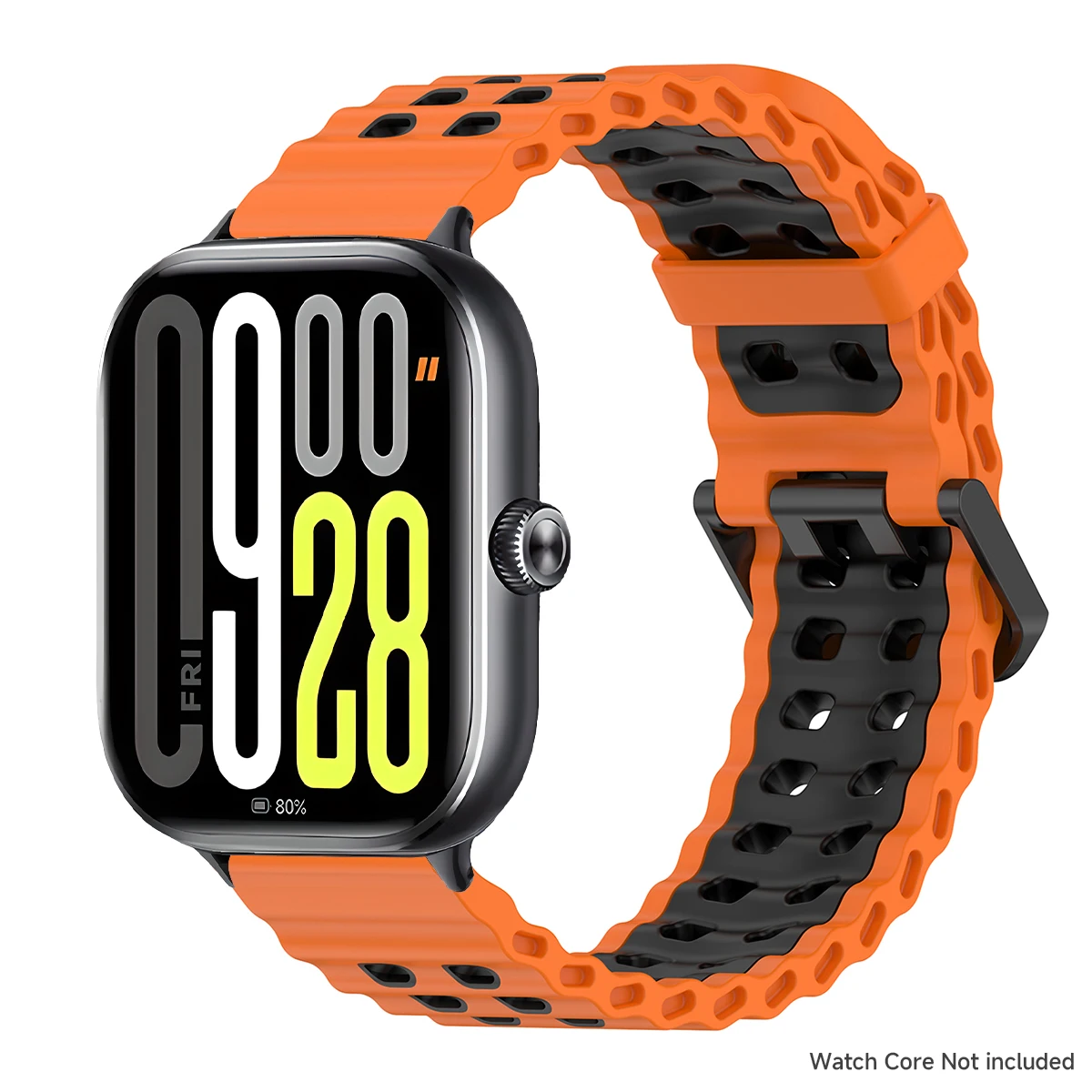 Two-Tone Breathable Silicone Sport Wristband Strap